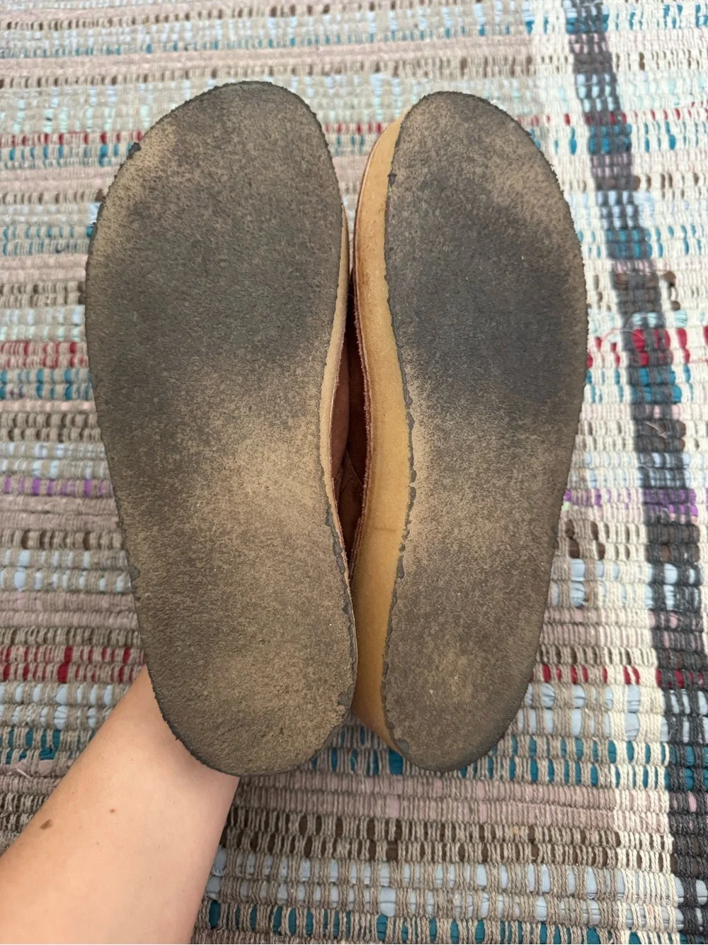 Clarks Suede Trek Wedge Mules